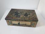 Prachtig antiek sigarenblik, Ophalen of Verzenden, Gebruikt, Overige, Overige merken