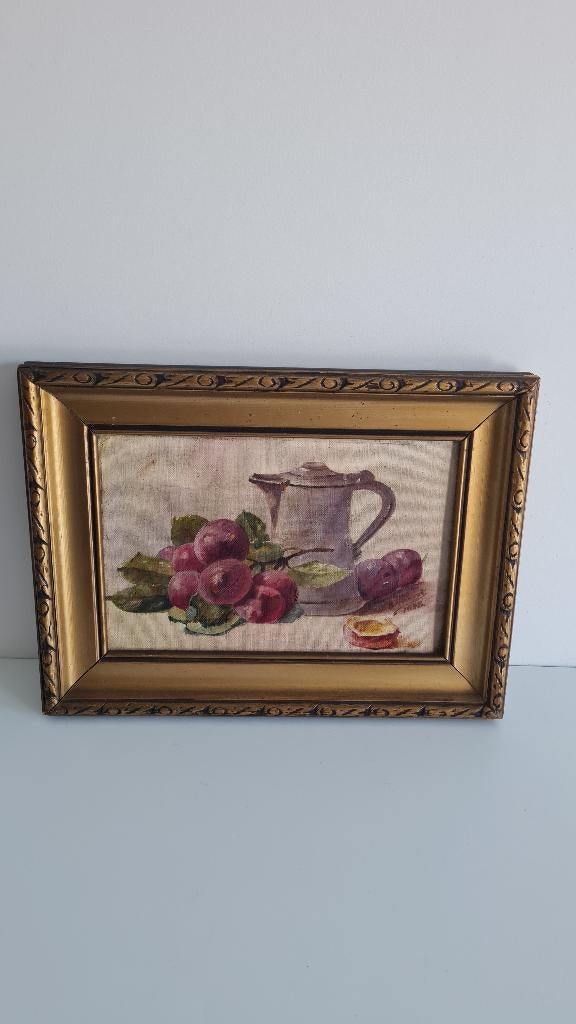 Zeer mooi schilderij op doek - stilleven 1932, Ophalen of Verzenden