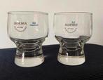 2 Bokma glaasjes met verzwaarde voet.NLM City Hopper.H.8,5cm, Ophalen of Verzenden, Zo goed als nieuw, Borrel- of Shotglas