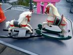 2x decoratief houten vintage hobbelpaard, Ophalen of Verzenden