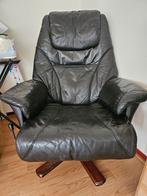 Leren Relaxfauteuil met Voetenbank, Huis en Inrichting, Ophalen