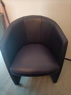 Paarse lederen fauteuils Rolf benz, Huis en Inrichting, Fauteuils, Ophalen, Zo goed als nieuw, 75 tot 100 cm