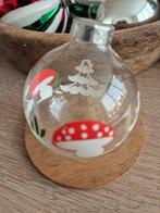 #kerst oude kerstballen paddestoel / engel  van glas, Ophalen of Verzenden
