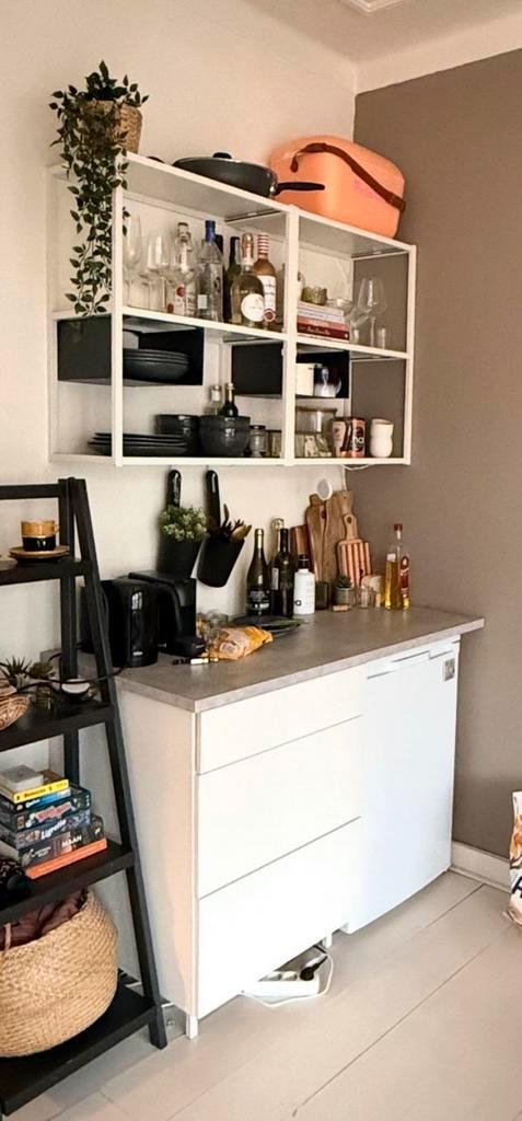 Enhet IKEA witte opbergcombinatie, Huis en Inrichting, Keuken | Keukenelementen, Zo goed als nieuw, 200 cm of meer, 100 tot 150 cm