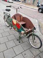 Fijne bakfiets van de Fietsfabriek, Fietsen en Brommers, Fietsen | Bakfietsen, Huif, 3 kinderen, Ophalen of Verzenden, Zo goed als nieuw