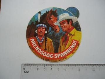 sticker oud Arendsoog boek cowboy retro indiaan vintage  beschikbaar voor biedingen