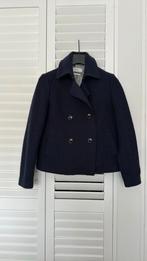 Closed tussenjasje wol maat 34, Blauw, Ophalen of Verzenden, Zo goed als nieuw, Jasje