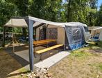 Adria Unica PH 430 + voortent + luifel + losse luifel, Caravans en Kamperen, Hordeur, Treinzit, Dwarsbed, Particulier
