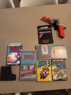 Nintendo NES Compleet met Games en Pistool in Originele Doos, Gebruikt, 2 spelers, Eén computer, Ophalen of Verzenden