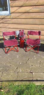 Lage opvouwbare campingstoeltjes (merk quecha) - 4 stuks, Caravans en Kamperen, Campingstoel, Zo goed als nieuw