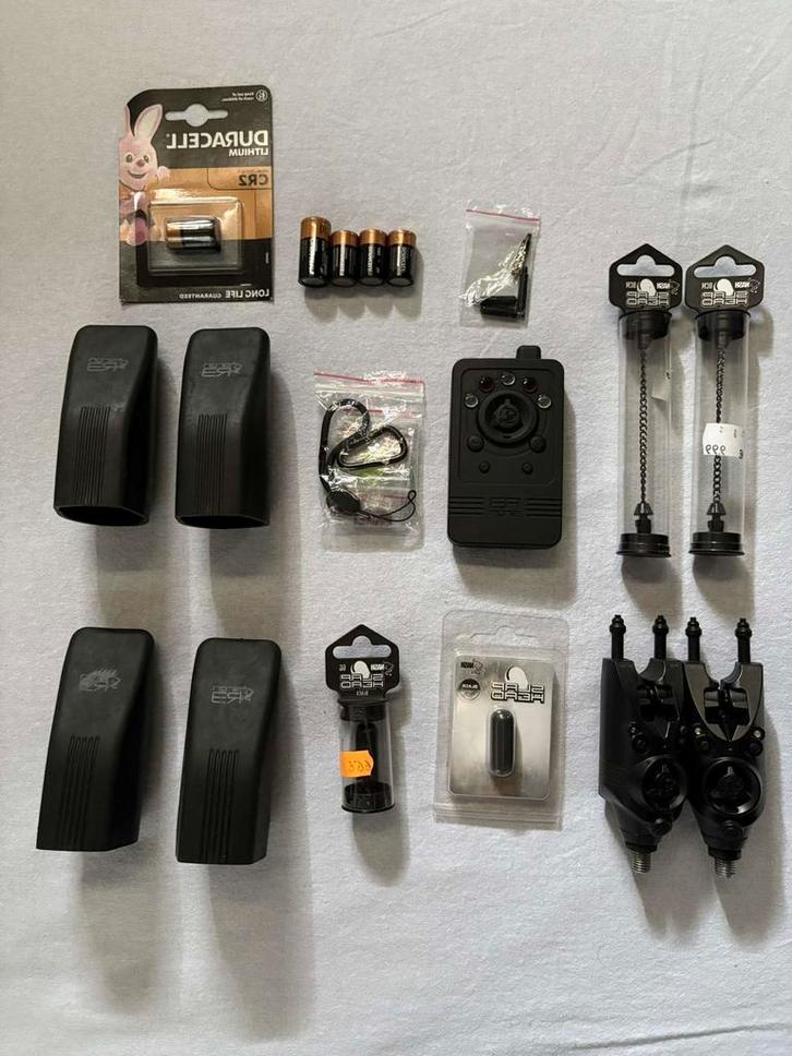 nash R3 2+1 beetmelders karper, Watersport en Boten, Hengelsport | Karpervissen, Zo goed als nieuw, Complete set, Ophalen of Verzenden