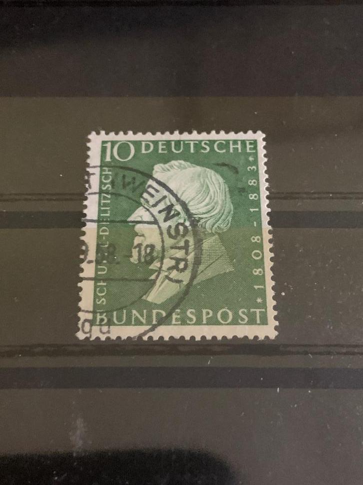 BRD Mi 293 1958 gestempeld, Postzegels en Munten, Postzegels | Europa | Duitsland, Gestempeld, BRD, Verzenden