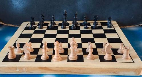 Schaakspel. Klein formaat.  * Zie tekst., Hobby en Vrije tijd, Gezelschapsspellen | Bordspellen, Zo goed als nieuw, Een of twee spelers
