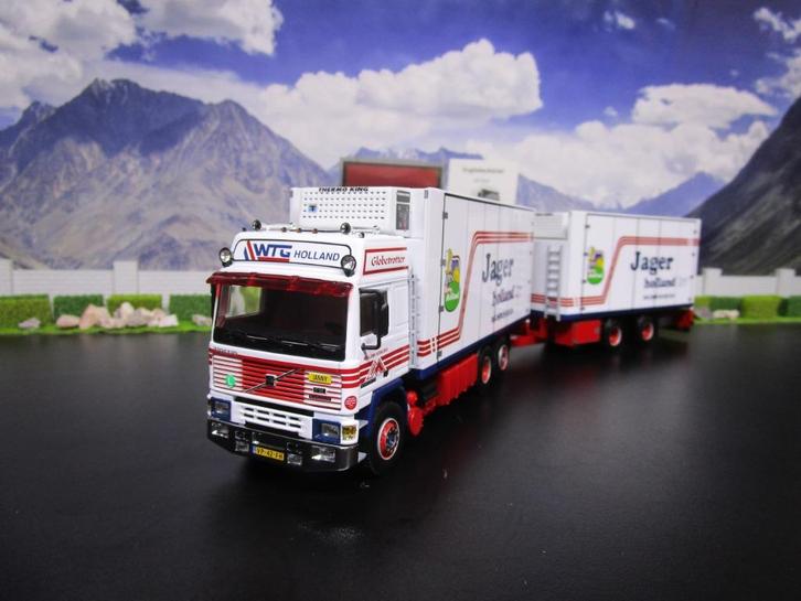 Wsi 01-4643 Mellema / Jager , Volvo F12 Globetrotter, Hobby en Vrije tijd, Modelauto's | 1:50, Nieuw, Bus of Vrachtwagen, Wsi