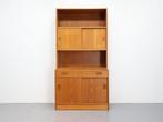 Deens wandmeubel | Teak | 2 Delig | Vintage, Ophalen, ., Teakhout, 150 tot 200 cm