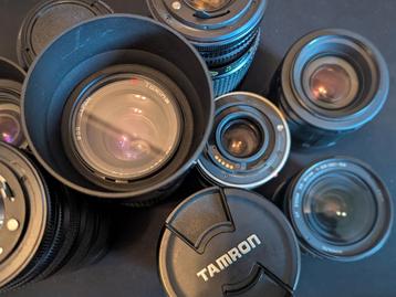  Advertentie – Partij vintage lenzen (Minolta, Tokina, Ken beschikbaar voor biedingen