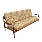 Vintage Deens design bank sofa jaren 50 60 70 teak, Ophalen, Hout, Gebruikt, Driepersoons