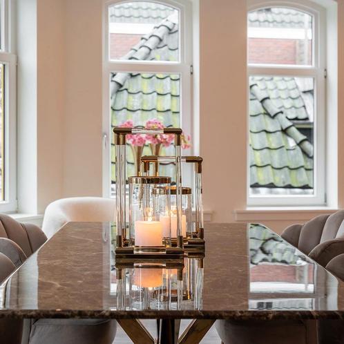 Richmond Conrad Eettafel Marmer | Nieuwprijs €1.250, Huis en Inrichting, Tafels | Eettafels, Zo goed als nieuw, 100 tot 150 cm