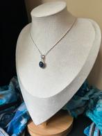 Saffier hanger geluk beschermt inzicht wijsheid magie uniek, Blauw, Nieuw, Ophalen of Verzenden, Met edelsteen