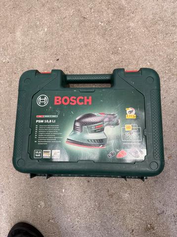 Bosch delta schuurmachine op accu met extra accu beschikbaar voor biedingen