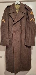 Jaren '50 wollen overjas / mantel, Ophalen of Verzenden, Landmacht, Nederland, Kleding of Schoenen