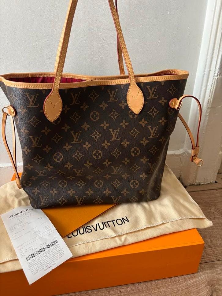 Louis Vuitton Neverfull, Sieraden, Tassen en Uiterlijk, Tassen | Damestassen, Zo goed als nieuw, Shopper, Bruin, Ophalen of Verzenden