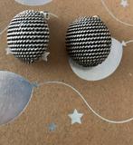 Mooie zwart zilveren kleurige clips ovaal lang 2,5cm br 2cm, Ophalen of Verzenden, Nieuw, Zwart, Zilver