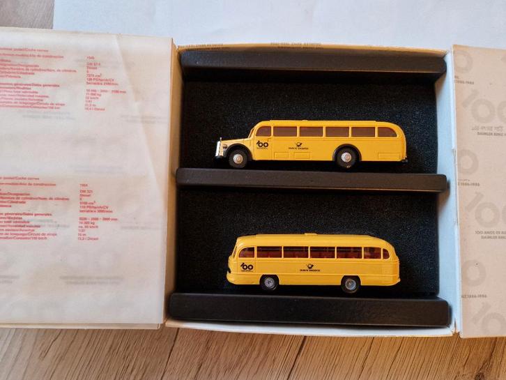 100 jaar Automobiel Daimler Benz, Hobby en Vrije tijd, Modelauto's | 1:87, Zo goed als nieuw, Auto, Brekina, Ophalen of Verzenden