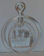 Kosta Boda, two kittens in basket Suncatcher, Ophalen of Verzenden