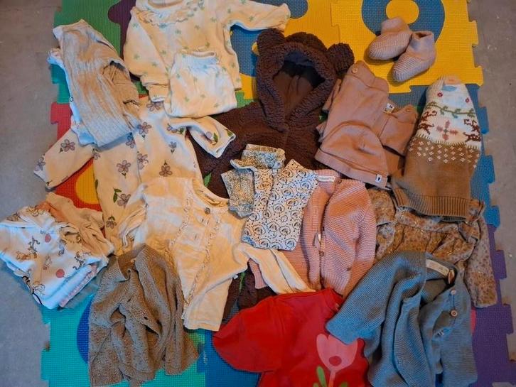 Meisjes babykleding maat 56/62 - Zak vol!, Kinderen en Baby's, Babykleding | Baby-kledingpakketten, Zo goed als nieuw, Maat 56