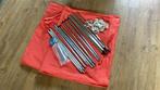 Windscherm rood Vintage stof, Ophalen of Verzenden, Gebruikt