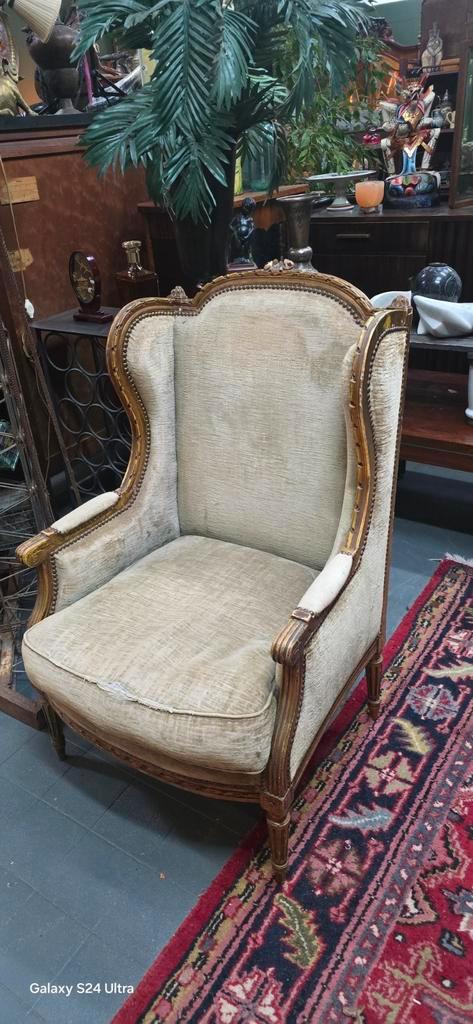 Antieke Barokstoel - Prachtig en Stevig, Huis en Inrichting, Fauteuils, Gebruikt, 50 tot 75 cm, Ophalen