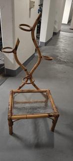 Vintage Rotan plantentafeltje, Huis en Inrichting, Overige materialen, Minder dan 55 cm, Gebruikt, Vintage, bohemian, rotan