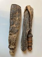 Antieke leren musket hagel voorraad, Antiek en Kunst, Antiek | Overige Antiek, Ophalen of Verzenden