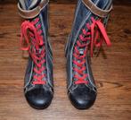 BLACKSTONE - leren Retro laarzen Black - maat 36, Kleding | Dames, Schoenen, Hoge laarzen, Zwart, Nieuw, Ophalen of Verzenden