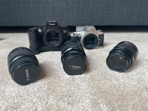 2x canon EOS 500 met 3 lenzen anoloog, Audio, Tv en Foto, Fotocamera's Analoog, Gebruikt, Spiegelreflex, Canon, Ophalen of Verzenden