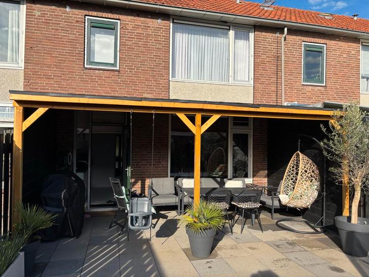 Houten Overkapping - 571x290x220cm, Tuin en Terras, Overkappingen, Gebruikt, Ophalen