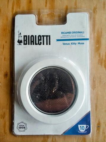 Bialetti filterplaatje + ringen voor 10 kops percolator