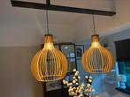 Hanglampen 2 stuks, Ophalen, Zo goed als nieuw, Hout, Minder dan 50 cm