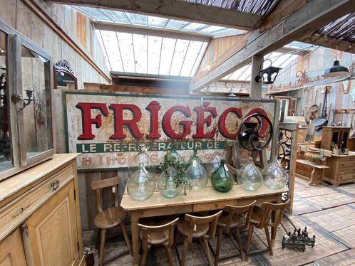 Groot Frans metalen bord reclamebord, Antiek en Kunst, Curiosa en Brocante, Ophalen