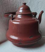 Grote bruine emaille ketel, Antiek en Kunst, Antiek | Emaille, Ophalen of Verzenden