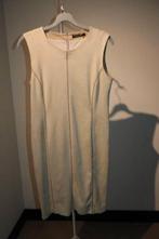 Marccain beige jurk aparte stof suede look rits rug N4/40, Maat 38/40 (M), Verzenden, Beige, Zo goed als nieuw