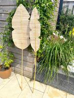 2 mooie decoratie bladeren bamboe, Tuin en Terras, Ophalen of Verzenden, Zo goed als nieuw