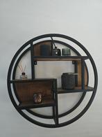 Wandmeubel, mango houten wand sierstuk, Huis en Inrichting, Woonaccessoires | Spiegels, Ophalen, Zo goed als nieuw, Rond, Minder dan 100 cm