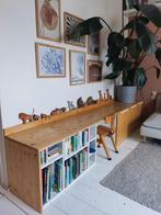 Houten Bureau met Boekenkast sideboard kinder speelgoedkast, Kast, Minder dan 50 cm, Ophalen, Minder dan 90 cm