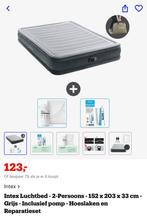 Inflatable mattress with cover 203*152 cm, Ophalen, Zo goed als nieuw