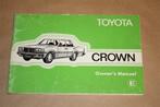Toyota Crown - Owner's Manual E - 1980, Ophalen of Verzenden
