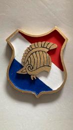 KNIL Genie Veldcompagnie schildje, Verzamelen, Ophalen of Verzenden, Landmacht, Nederland, Embleem of Badge