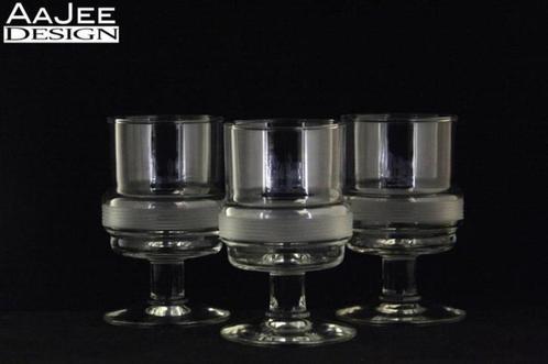 3 Royal Leerdam - Aruba - Wijnglazen - Willem Heesen - 60's, Verzamelen, Glas en Borrelglaasjes, Zo goed als nieuw, Ophalen of Verzenden