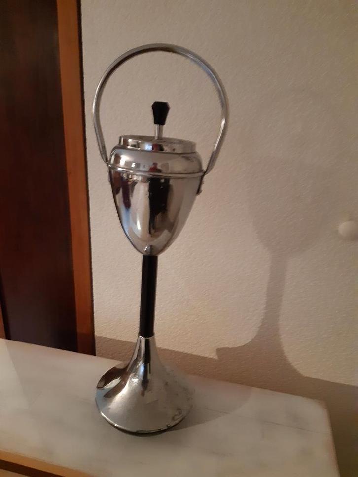 Vintage asbak op poot, uit jaren 70e, Huis en Inrichting, Woonaccessoires | Overige, Gebruikt, Ophalen of Verzenden